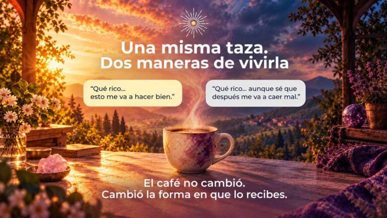 una misma taza, dos maneras de vivirla. Acto creativo
