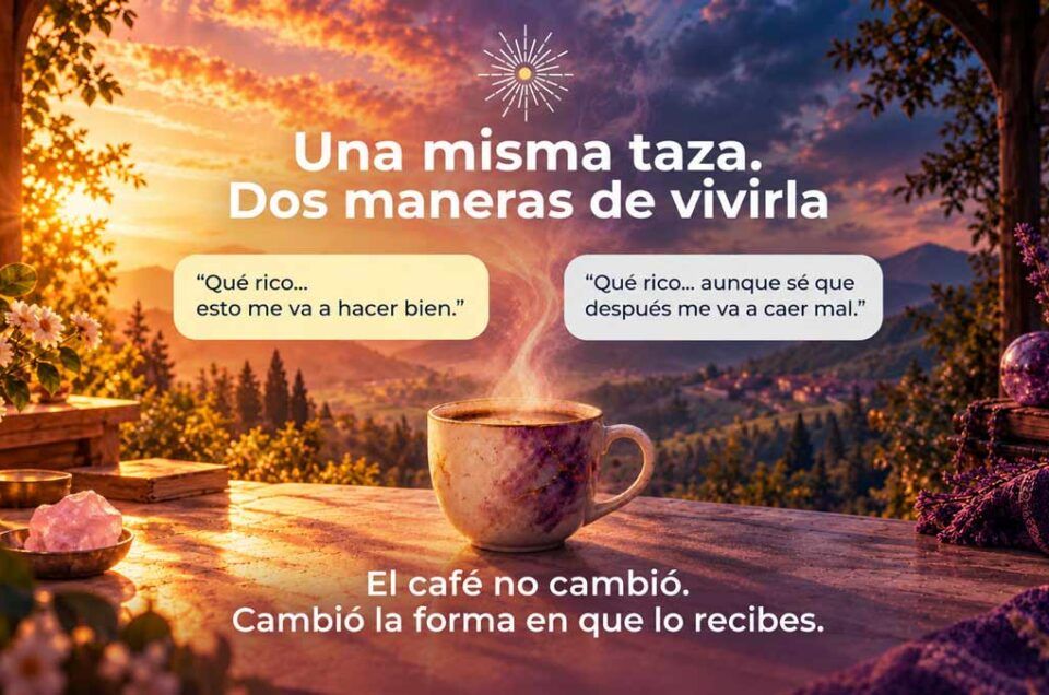 una misma taza, dos maneras de vivirla. Acto creativo