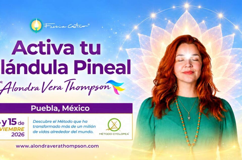 Seminario de Activación interna de la glándula pineal con alondra vera thompson, nieta de fresia castro en puebla mexico